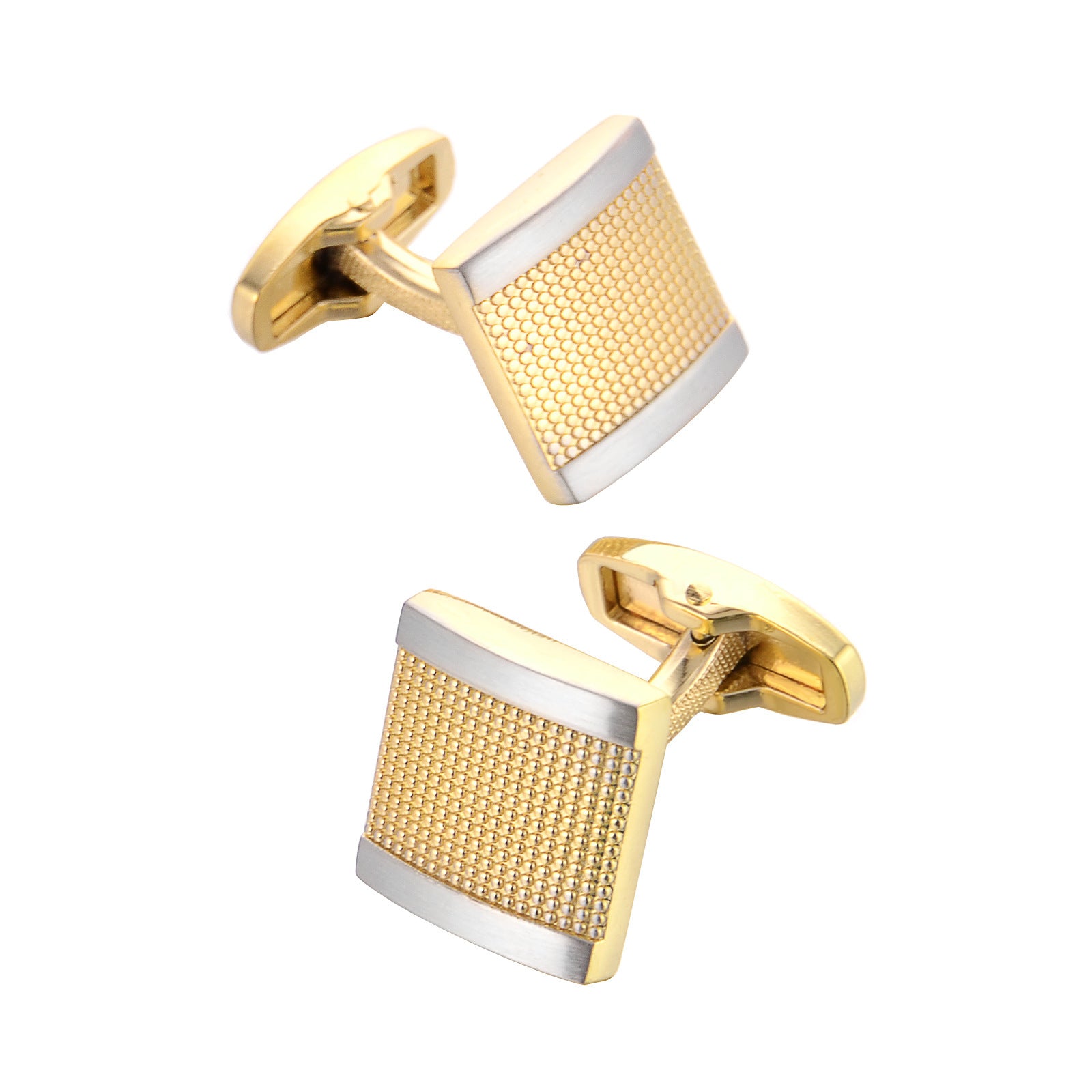 High-Quality Gold French Cufflinks for Men's Suit Shirts